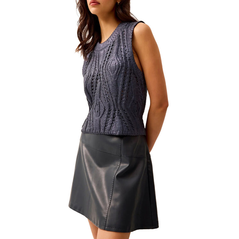 Mcguire Foiled Knit Sleeveless Top image number null