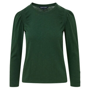 Bouvet Smocked Shoulder Long Sleeve T-Shirt