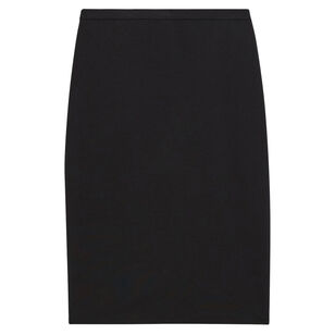 Slim Fit Stretch Wool Pencil Skirt