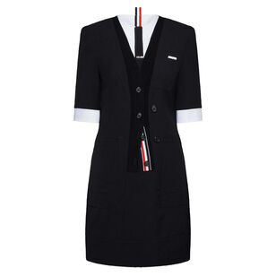 Short Sleeve Patch Pocket Mini Dress