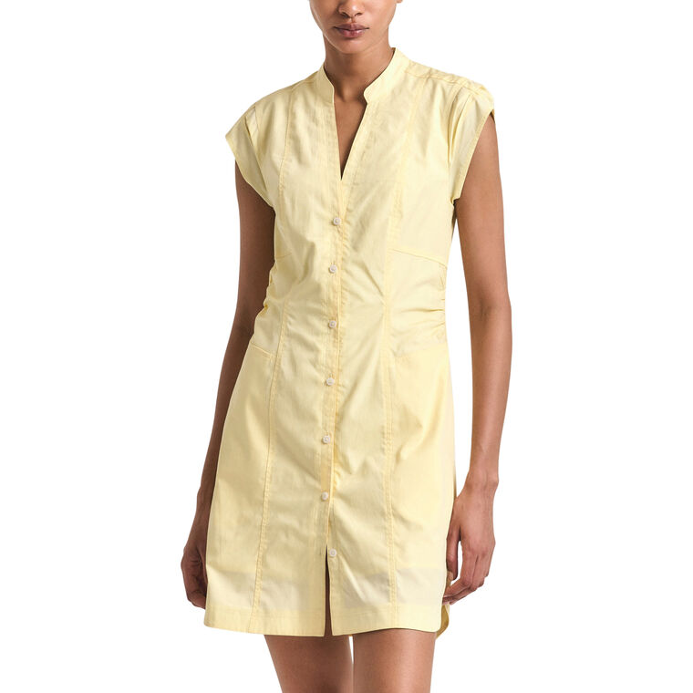 Elyse Cotton Poplin Button Front Dress image number null