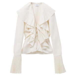 Paper Viscose Plisse Blouse