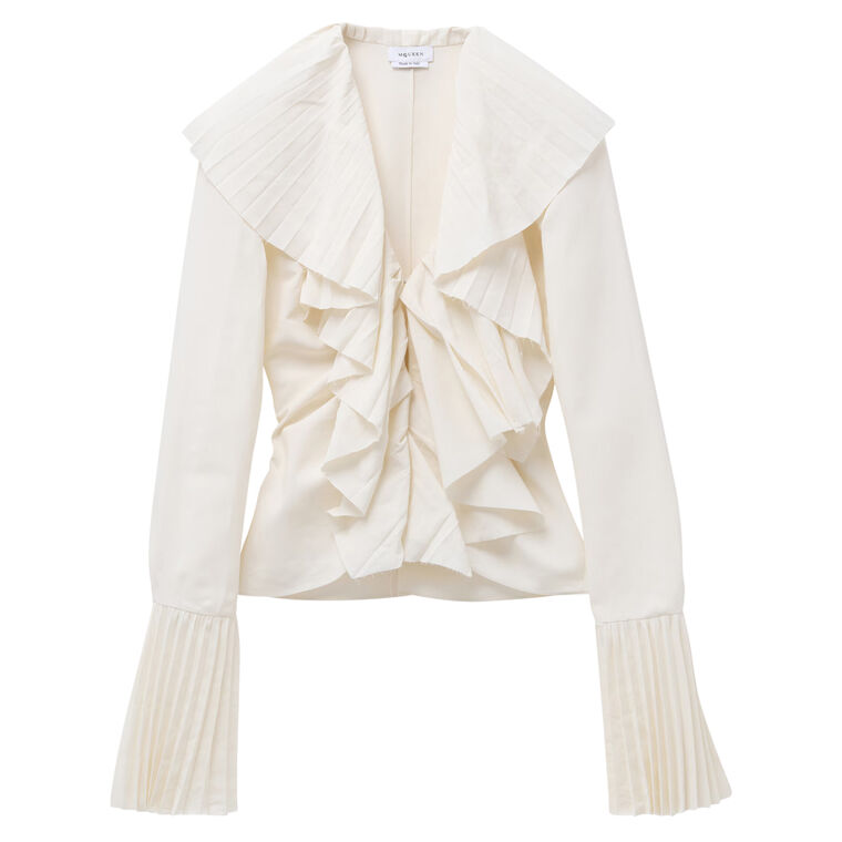 Paper Viscose Plisse Blouse image number null