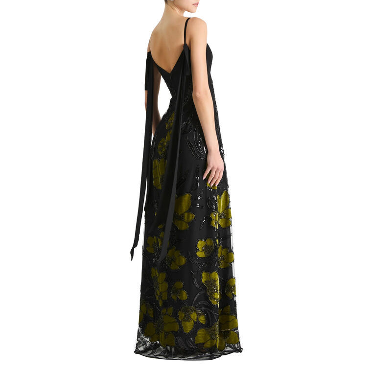 Dana Floral Embellished Gown image number null