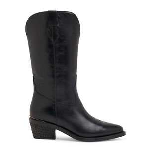 Sharon 55mm Cowboy Boot With Tonal Crystal Embellished Heel Sharon 55mm Cowboy Boot With Tonal Crystal Embellished Heel