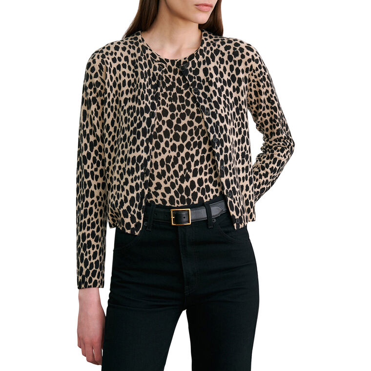 Keelah Long Sleeve Cashmere Cardigan image number null