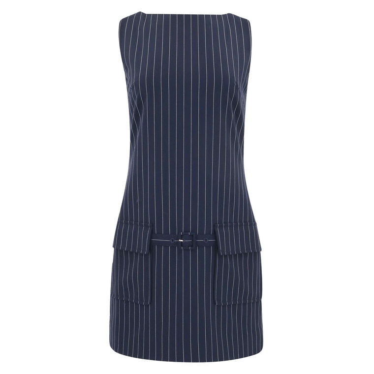 Shelia Pinstripe Sheath Dress image number null