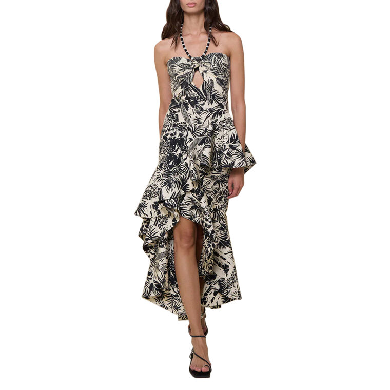 The Comeback Sleeveless Ruffle Maxi Dress image number null
