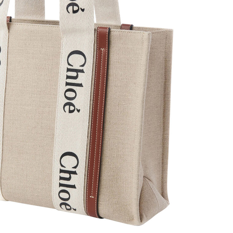 Woody Tote Bag in Linen image number null