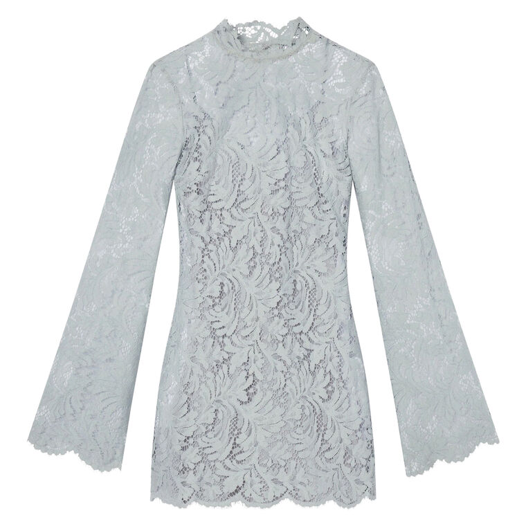 Eden Long Sleeve Lace Mini Dress image number null