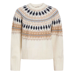 Dion Long Sleeve Fair Isle Pullover Sweater