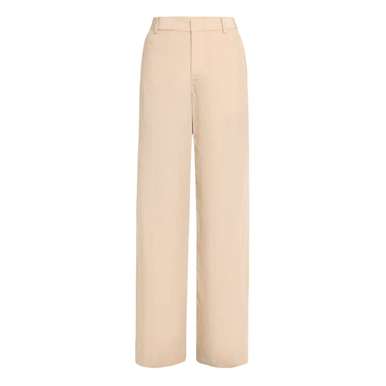 Mid Rise Textured Wide Leg Trouser image number null