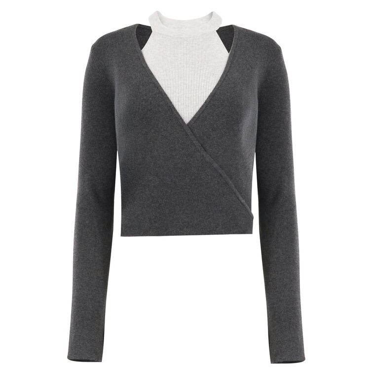 Maren Compact Knit Styled Cardigan image number null
