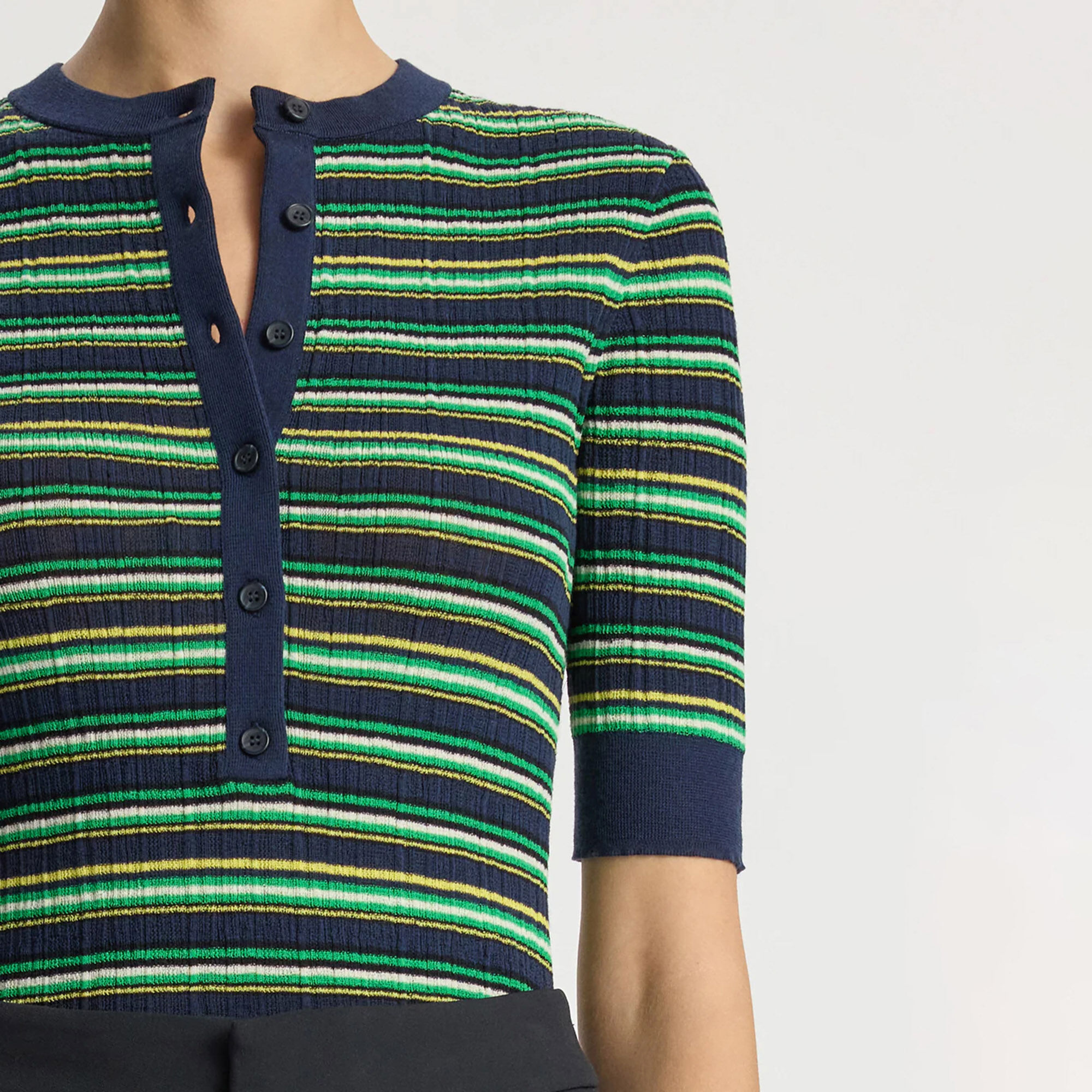 Fisher Fine Cotton Knit Top