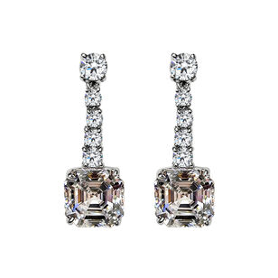 Asscher Drop Earrings