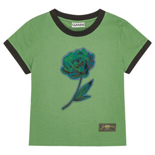 Basic Cotton Jersey Peony Baby Tee
