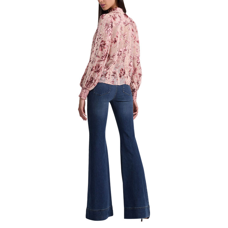 Arlette Collared Balloon Sleeve Blouse image number null