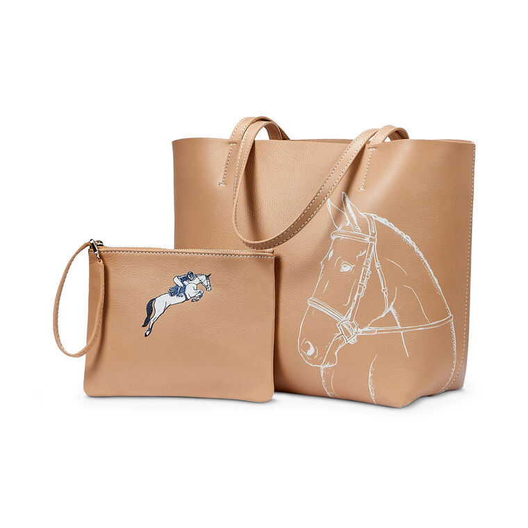 Hunter Horse Tote With Matching Wristlet image number null