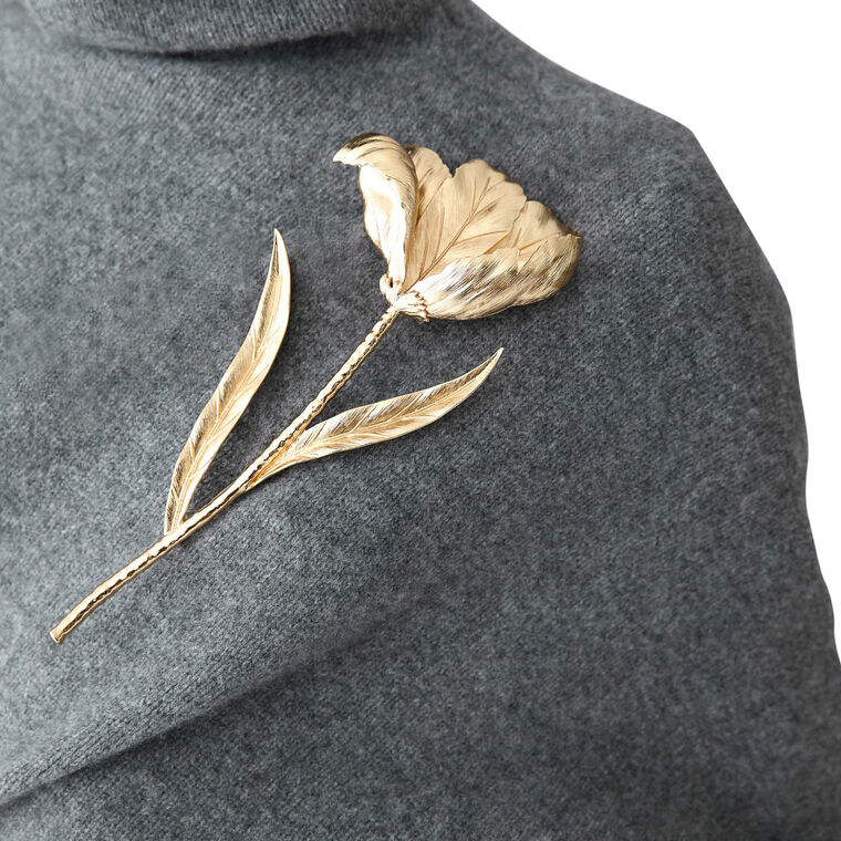 Golden Tulip Brooch image number null