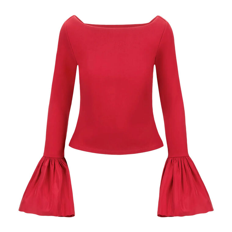 Paige Bell-Sleeve Top image number null