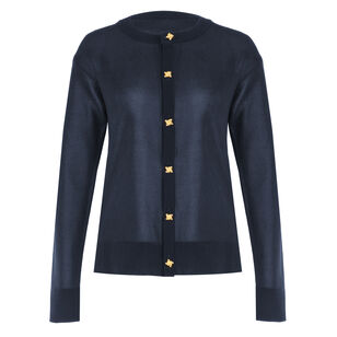 Silk Double Knit Cardigan