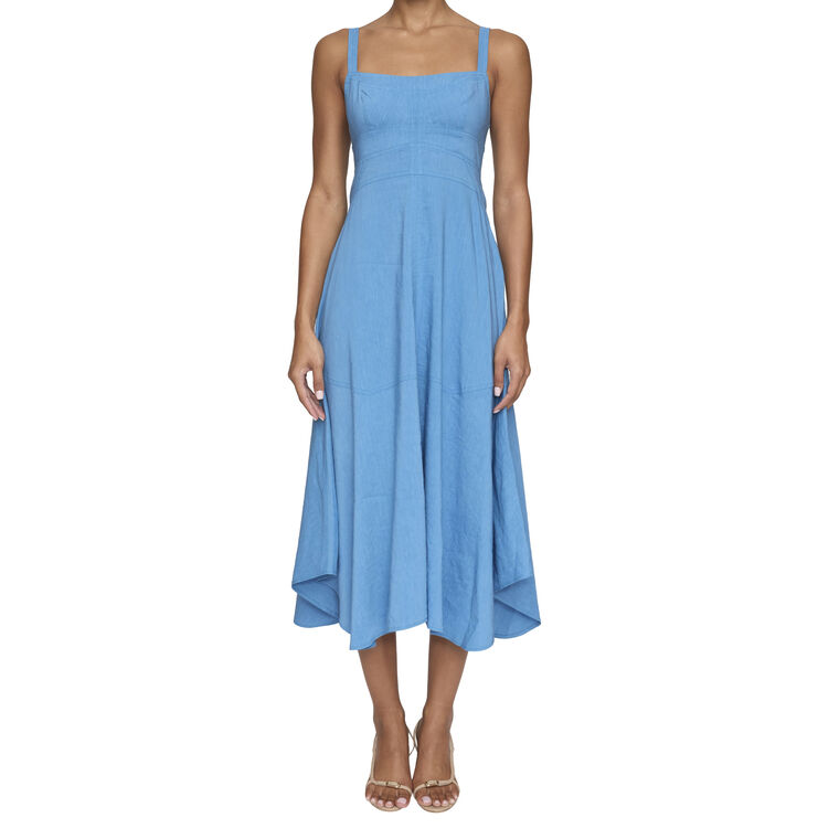 Harlow Linen Midi Dress image number null