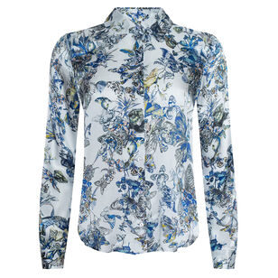 Tyler Long Sleeve Silk Blouse