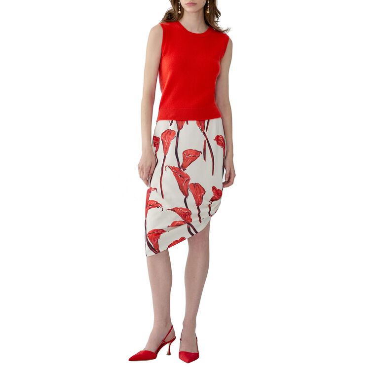 Merino Silk Crewneck Tank image number null