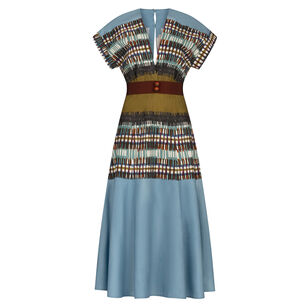 Sakura V-Neck Midi Dress