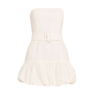 Yvette Strapless Belted Bubble Dress