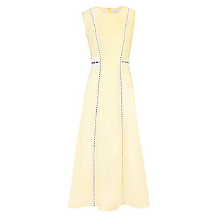 Sloane Sleeveless Cotton Poplin A-Line Midi Dress