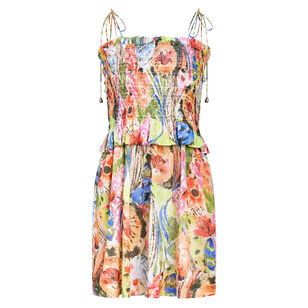 Raquelle Smocked Cover-Up Dress