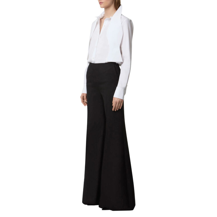 Beltless Flared Wool Pants image number null
