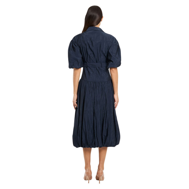 Daliah Short Sleeve Belted Midi Dress image number null