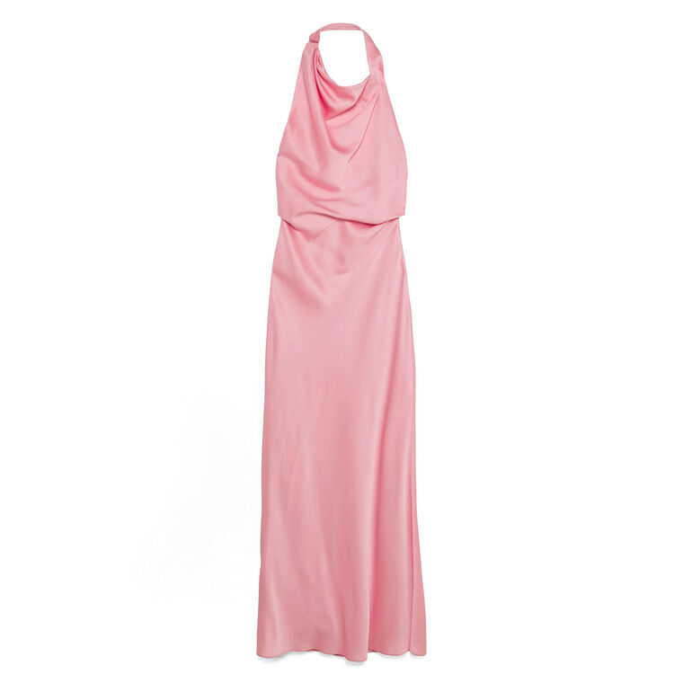 Reannon Draped Satin Gown image number null