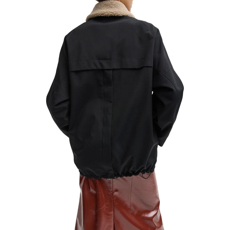 Lotte Nylon Carcoat With Removable Sherpa Colla image number null