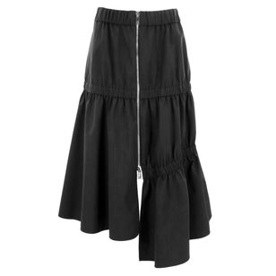Tech Suiting Asymmetrical Skirt