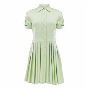 April Short Sleeve Cotton Poplin Mini Dress