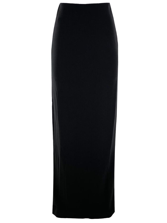 Slim Crepe Long Skirt image number null