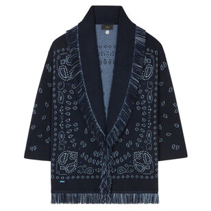 Bandana Jacquard Cashmere Cardigan