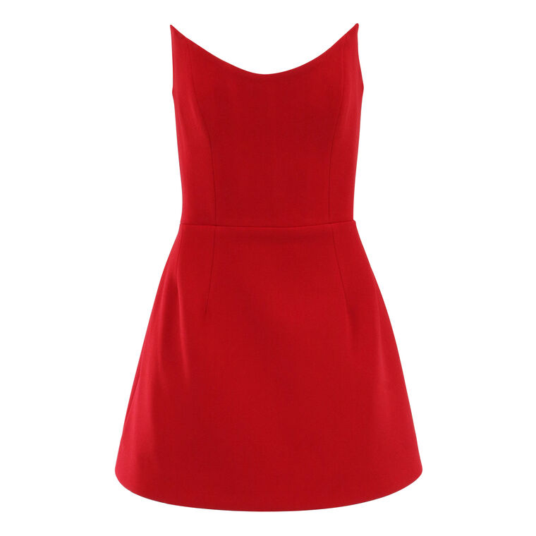 Eliza Pointed Scoop Neckline Dress image number null