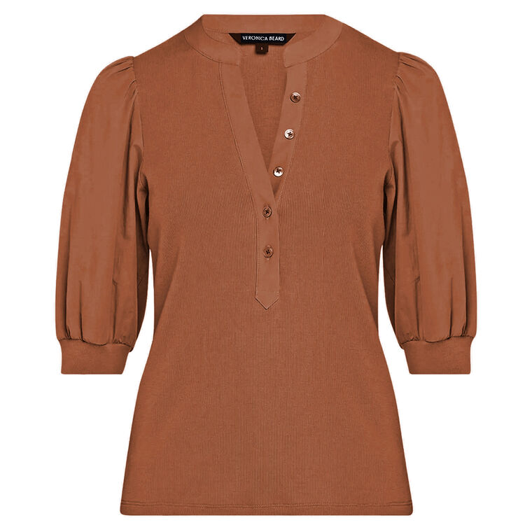 Coralee Puff Sleeve Knit Top image number null