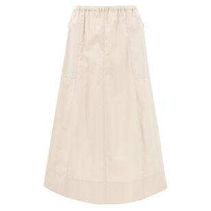 Cotton Zip-Pocket Utility Skirt