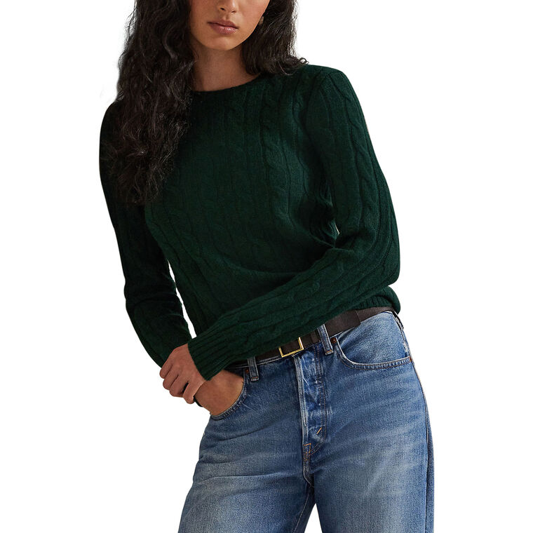Cashmere Cable Knit Sweater image number null