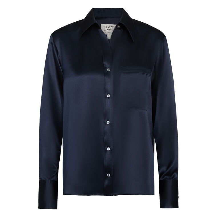 Joey Long Sleeve Silk Shirt image number null