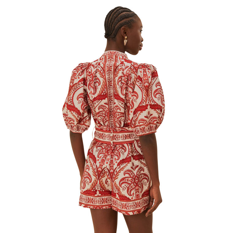 Tropical Cameo Organic Cotton Romper image number null