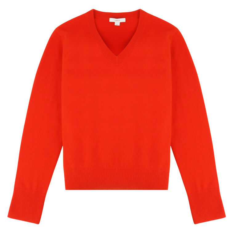 Casual Cashmere V-Neck Sweater image number null