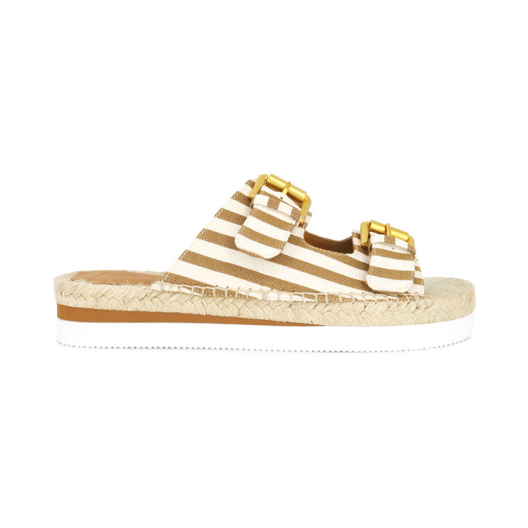 Glyn Stripe Dual-Buckle Espadrille Sandal image number null