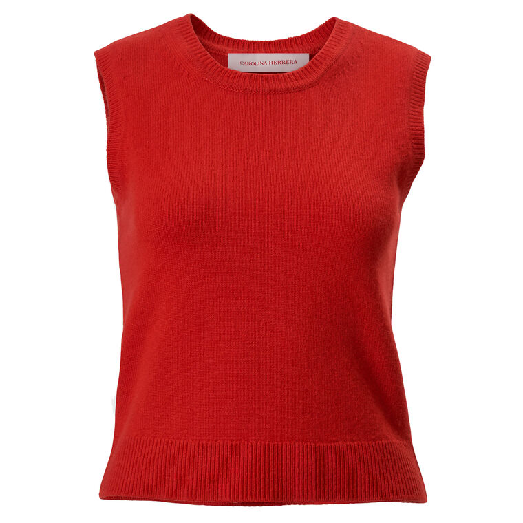 Merino Silk Crewneck Tank image number null
