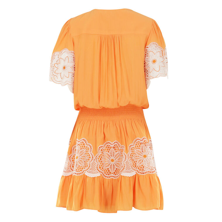 Romi Embellished Smocked Mini Dress image number null